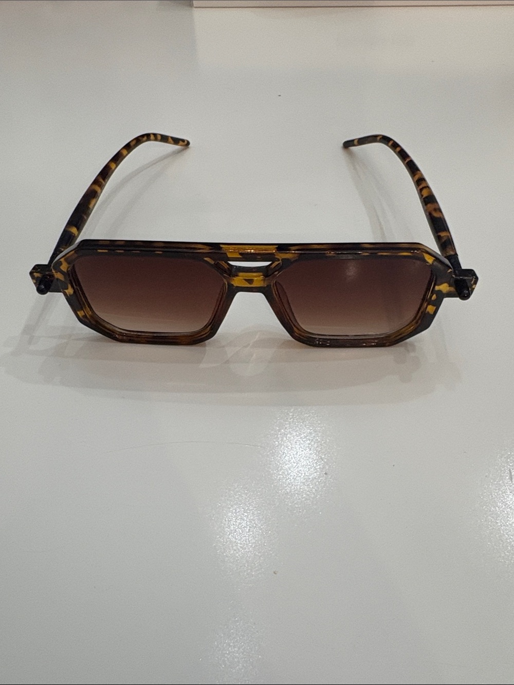 Vintage London Design Rayflector VTG933 Geometric Tortoise Sunglasses UV400 Cat2